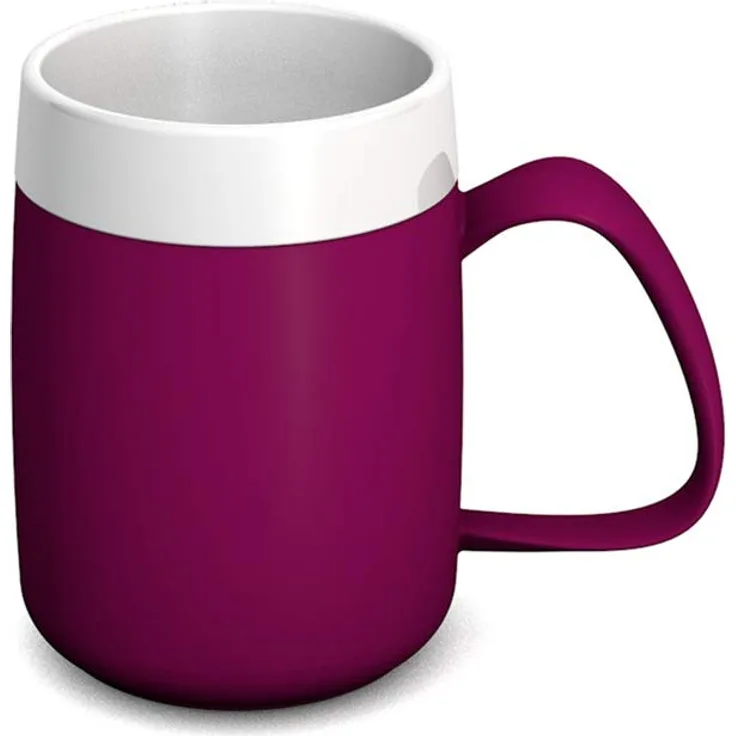 Ornamin Becher mit Trink-Trick und Thermofunktion 140 ml brombeer (Modell 207) , Thermobecher, Spezial-Trinkhilfe, Schnabelbecher