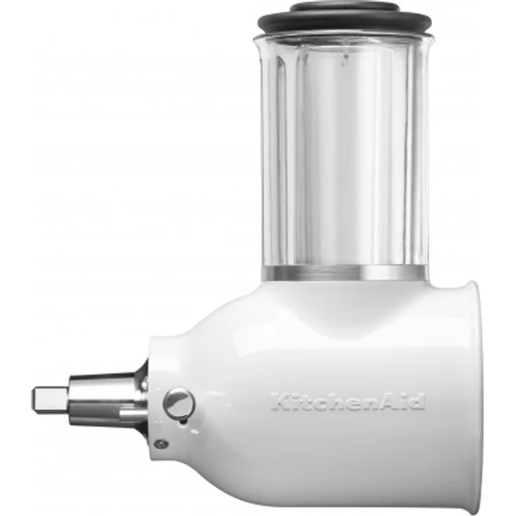 KitchenAid 5KSMVSA Gemüseschneider für die Küchenmaschine, inkl. Stopfer, drei Trommeln, Kunststoff, weiß – Bild 3