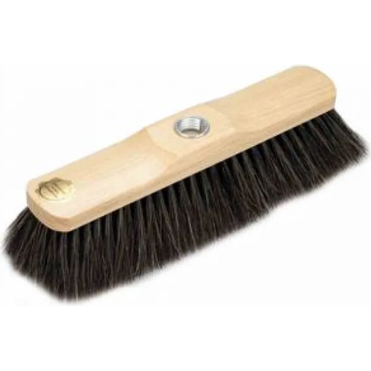 Bümag Zimmerbesen 28cm m.Gew.natur lac 6/306/75G Naturhaar weißer Bart