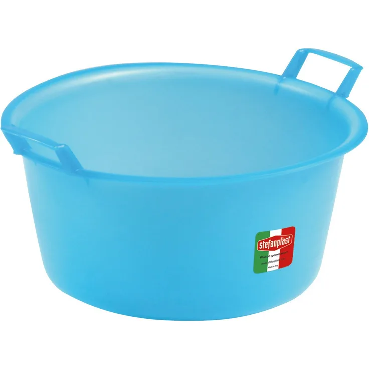 Stefanplast Polyethylen rund Waschbecken, 10 Liter, farblich sortiert