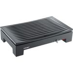Cloer 6410 Tischgrill, 43 x 26,5 cm, Antihaftbeschichtete Grillplatte, 1200 Watt