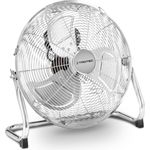 TROTEC Bodenventilator Windmaschine TVM 14 44 Watt Leistung Durchmesser 35 cm 3 Geschwindigkeitsstufen Chrom-Design