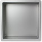 PME SQR124 Quadratische Backform aus eloxiertem Aluminium, 305 x 305 x 102 mm, Silver, 30 x 30 x 10 cm