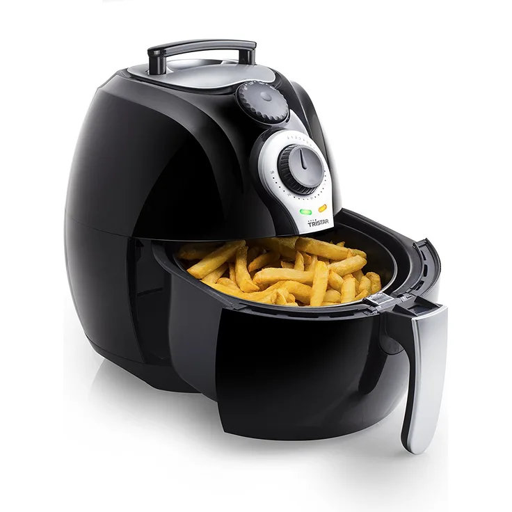 Tristar Heißluftfritteuse, Crispy Fryer XL mit einstellbarem Thermostat und Timer, ohne ÖL, einfach zu reinigen, mit 3,2 Liter Fassungsvermögen, FR-6990