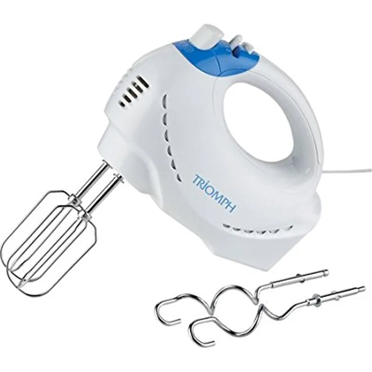 Triomph ETF2121 Handmixer-weiß-blau, 18 x 5 x 28 cm