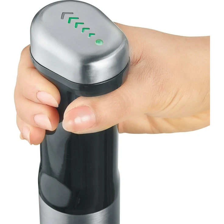 Graef HB802 Akku-Stabmixer, 200W, Stepless TouchControl, inkl. 4-teiligem Zubehör-Set & Aufbewahrungsbox, schwarz, edelstahl – Bild 4