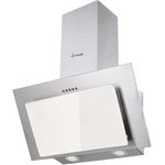 KKT KOLBE Basic BASE604WED, Motorhaube, Kamin abgewinkelt, Breite: 59.5 cm, Tiefe: 29.6 cm, Absaugung und Rückführung (mit zusätzlichem Rückführungsset), Weiß/Silber