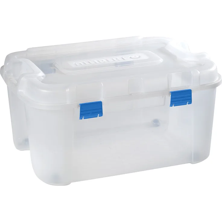 Allibert 197837 Box-Turm mit 2 Rollen, Polypropylen, durchsichtig, 140 L