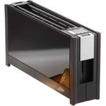 Ritter Toaster volcano 5, Langschlitztoaster mit eleganten Glasfronten, 950W, stufenlose Bräunung, schwarz - Preisvergleich