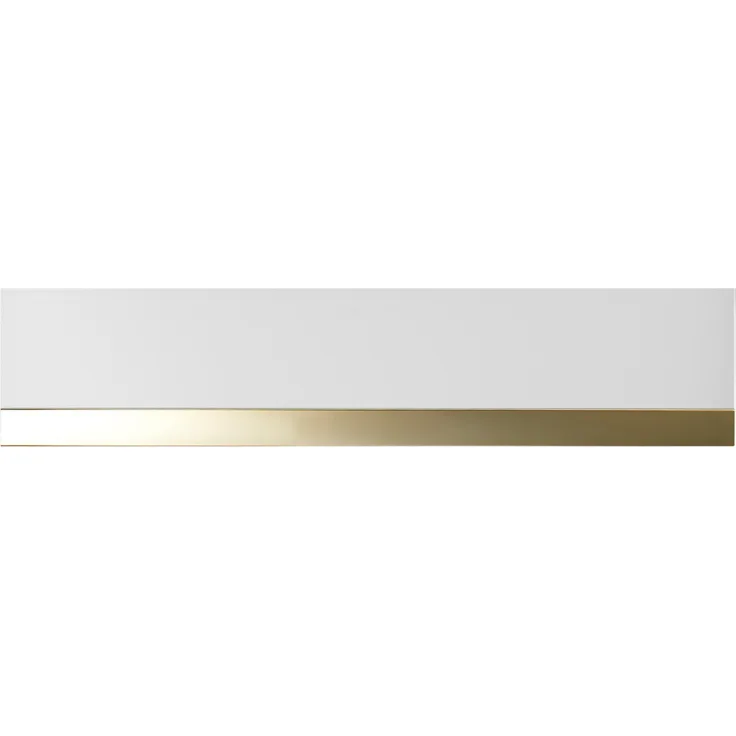 Küppersbusch CSW 6800.0 Wärmeschublade + ZC 8022 Glasfront Weiß + Designleiste Gold