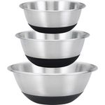 KING Schüssel Black Steel, Edelstahl, Set, 3-tlg, für den täglichen Gebrauch