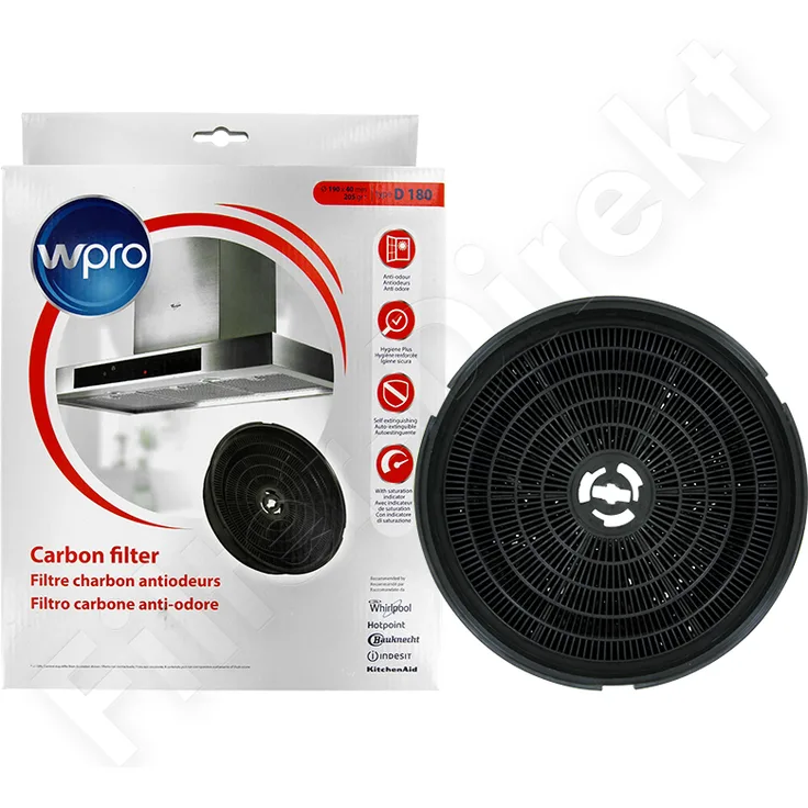 Wpro AktivKohlefilter CHF180 484000008647 Type D180