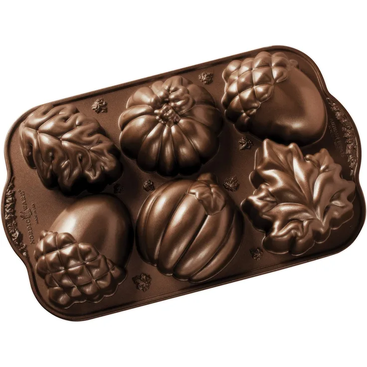 Nordic Ware Autumn Treats Pan, Bronze