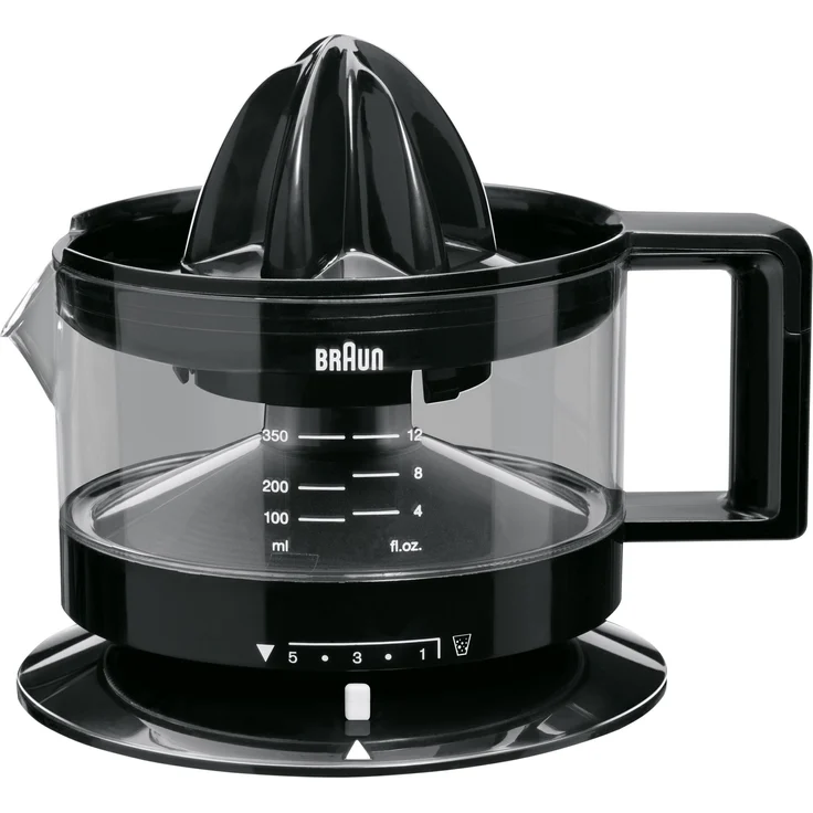 Braun 0X22611010 CJ3000 BK Zitruspresse, Schwarz – Bild 1