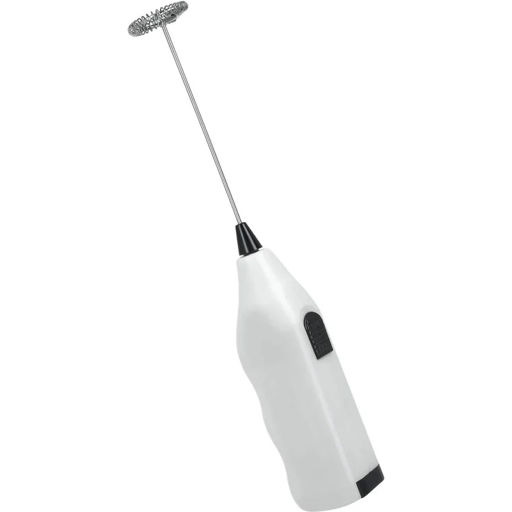 Milchaufschäumer batteriebetrieben, ergonomischer Griff, weiß – Bild 1