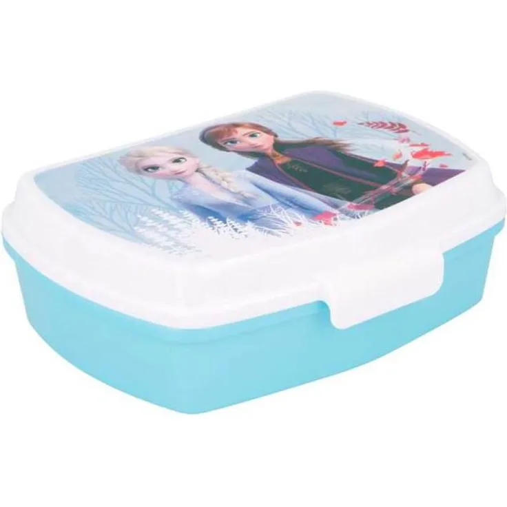 Disney Brotdose Frozen II junior 17 x 14 cm hellblau-weiß