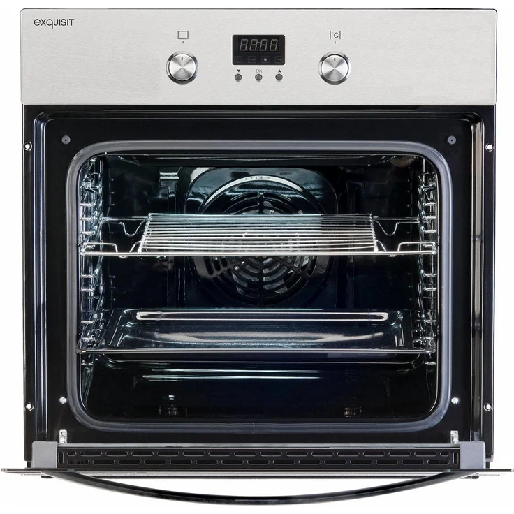 Exquisit EBE65-1H, Backofen, A, Einbau, Elektrisch, Volumen 56 l, Breite 59,5 cm, Selbstreinigung nein, Ober-Unterhitze (konventionell), Umluft, Heißluft – Bild 3