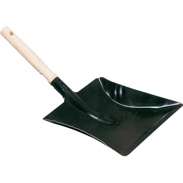 Kerbl 29480 Kehrschaufel schwarz Holzgriff