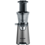 SEVERIN ES 3571 Slow Juicer (150 W, Inkl. Frozen-Fruits-Aufsatz) metallic grau-schwarz-edelstahl