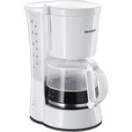 SEVERIN Kaffeemaschine, Für gemahlenen Filterkaffee, 10 Tassen, Inkl. Glaskanne, KA 4478, Weiß