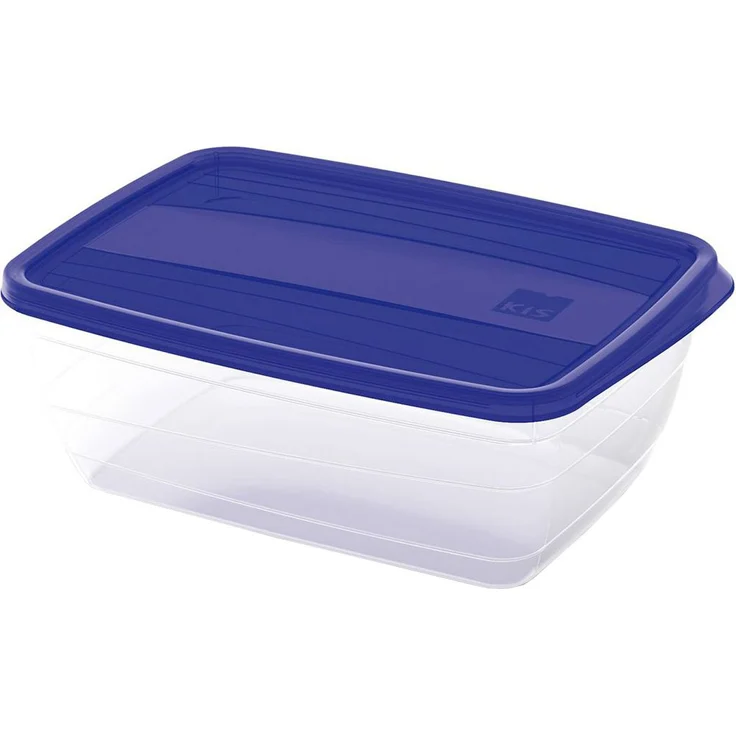 Kis Vedo Box für Lebensmittel Kunststoff transparent/blau 2 l 23 x 17 x 8 cm
