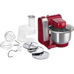 Bosch MUM48R1 Küchenmaschine 600W, 3,9 Liter Metallschüssel, 4 Geschwindigkeiten, Patisserie-Set, rot, Serie: MUM4