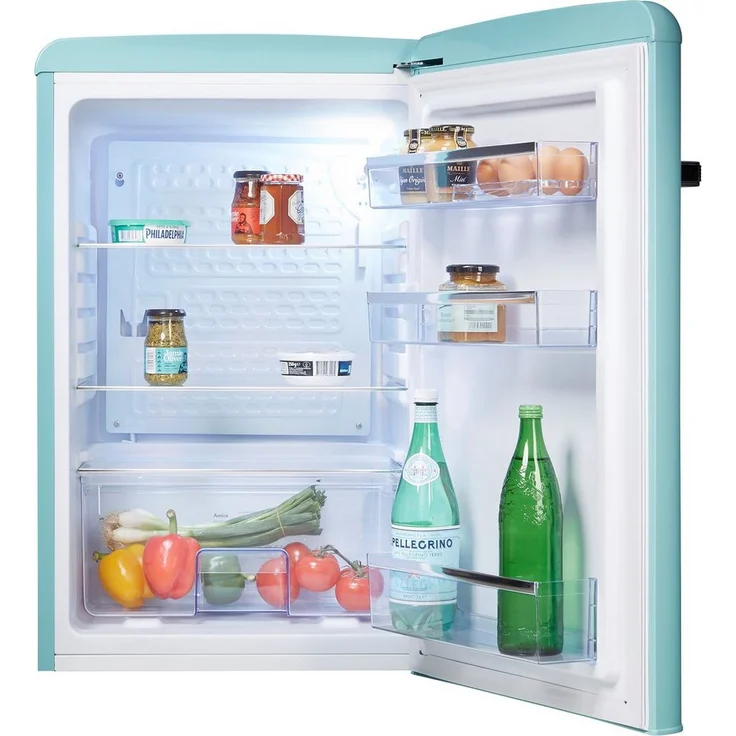 Amica VKS 15622-1 Kühlschrank, freistehend, 2 Glasablagen, LED, Energieklasse E – Bild 2