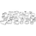 Amazonbasics Ausstechformen für Kekse, Set mit 25 Stück