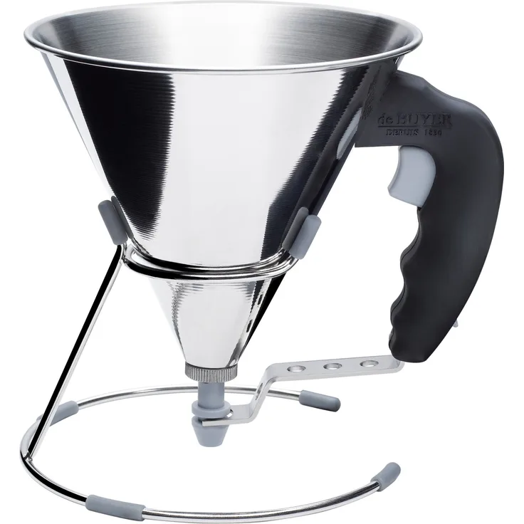 DE BUYER Fondanttricher, Edelstahl, schwarz, 18.5 x 15 x 15.5 cm