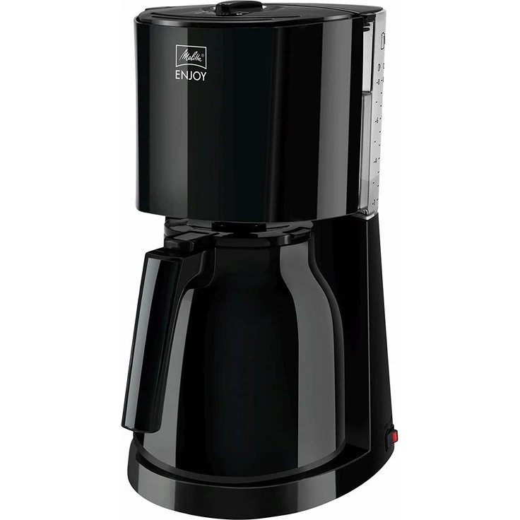 Melitta Enjoy Therm 1017-06, Filterkaffeemaschine mit Thermkanne, AromaSelector, Schwarz Filter-Kaffeemaschine, Kunststoff, 1.1 liters – Bild 1