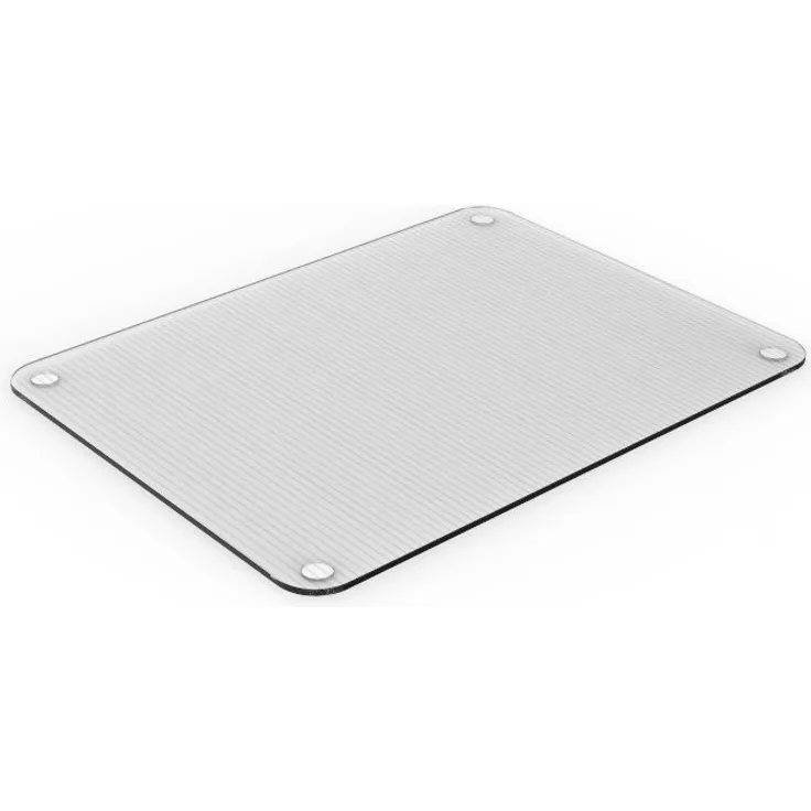 Pebbly 99-14TRAMID Schneidebrett aus Glas, rechteckig, transparent, 30 x 40 cm