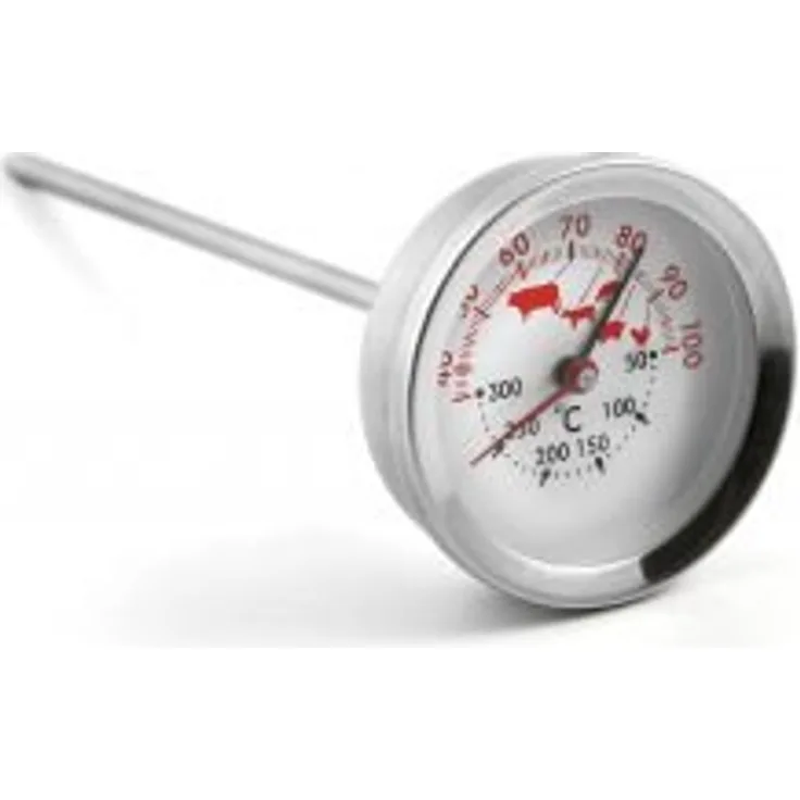 Weis Braten- Ofen-Thermometer, Edelstahl, Silber, 5 x 5 x 15 cm