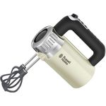 Russell Hobbs Handmixer Retro Vintage creme, 500W, 4 Geschwindigkeitsstufen plus Turbofunktion, 2 Helix-Rührbesen aus glasfaserverstärktem Nylon, 2 Knethaken, Handrührer 25202-56