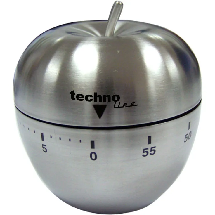 Technoline KZW III Analog Kurzzeitwecker Apfel, Metall