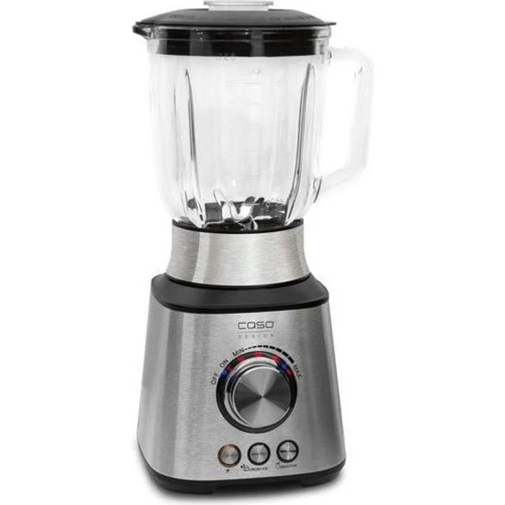 Caso MX 1000 - Design Standmixer, für leckere Smoothies, Milchshakes oder Cocktails, 1000 Watt, 17.000 Umdrehungen-min., hitzebeständiger 1,5L Glas-Mixbehälter, 8-fach Messer aus langlebigem Edelstahl – Bild 1