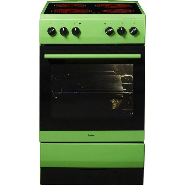 Amica SHC 11508 G Standherd Elektro 50 cm Grün Konventionell Plus EEK: A