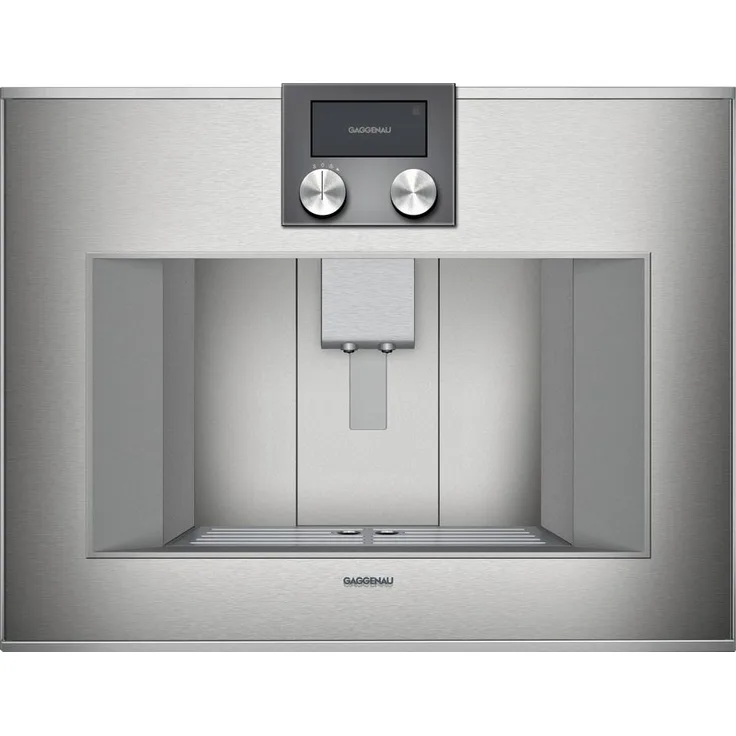 Gaggenau CM450112, Serie 400, Einbau-Kaffee-Vollautomat, Edelstahl-hinterlegte Vollglastür, mit Milchsystem und integriertem Mahlwerk