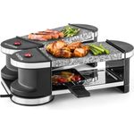 Klarstein Tenderloin Mini Raclette-Grill 600 Watt 360°-Basis 2 heiße Steine