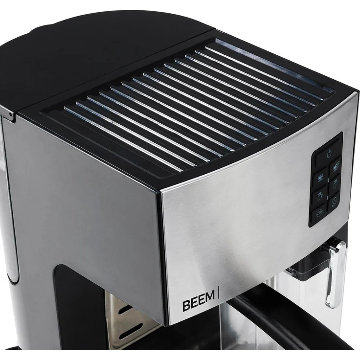 BEEM CLASSICO Espresso-Siebträgermaschine - 19 bar, Silber, Integrierter Milchtank und Dampfdüse, Abnehmbarer Wassertank, 1.450 W – Bild 7