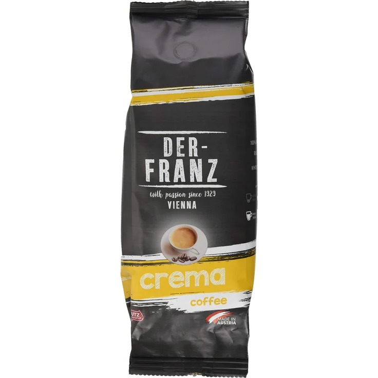 Der-Franz Espresso Crema-Kaffee UTZ, ganze Bohne, 3 x 500 g – Bild 1