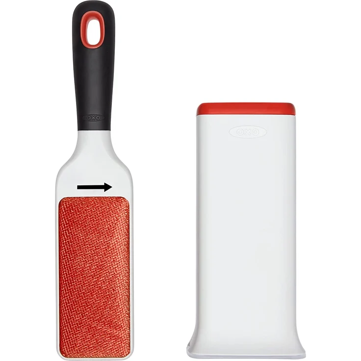 OXO Good Grips FurLifter Selbstreinigende Kleiderbürste, Plastik, weiß – Bild 2