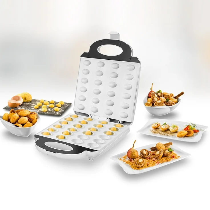 Unold 48360 Zaubernuss Waffeleisen für Oreschki, Antihaft-Beschichtung, automatische Temperaturregelung, wärmeisolierter Griff, 1.400 Watt, silber-weiß: Tests, Infos & Preisvergleich
