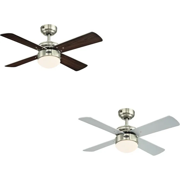 Westinghouse Deckenventilator Colosseum Nickel mit LED