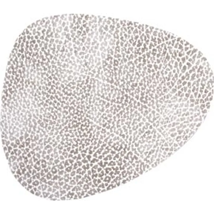 LIND DNA HIPPO Untersetzer Curve white-grey 11 x 13 cm