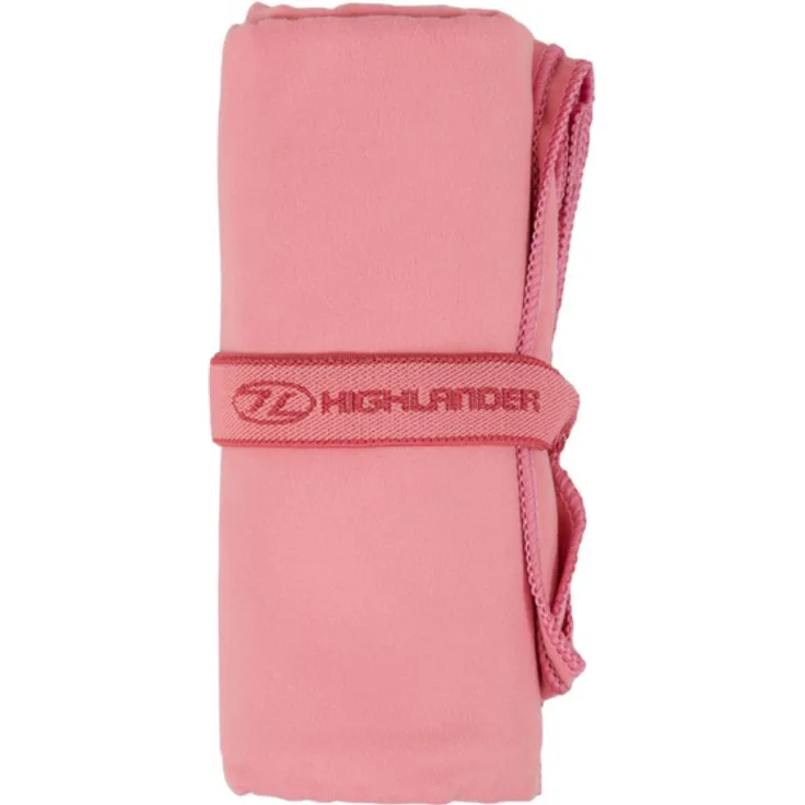 Handtuch 75 x 130 cm Mikrofaser rosa 2-teilig