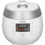 3KV Cuckoo Reiskocher CRP-RT1008F Twin Pressure Digital, CRP-RT1008F, 1150 Watt, 1.8 Liter Fassungsvermögen, weiß, Edelstahl