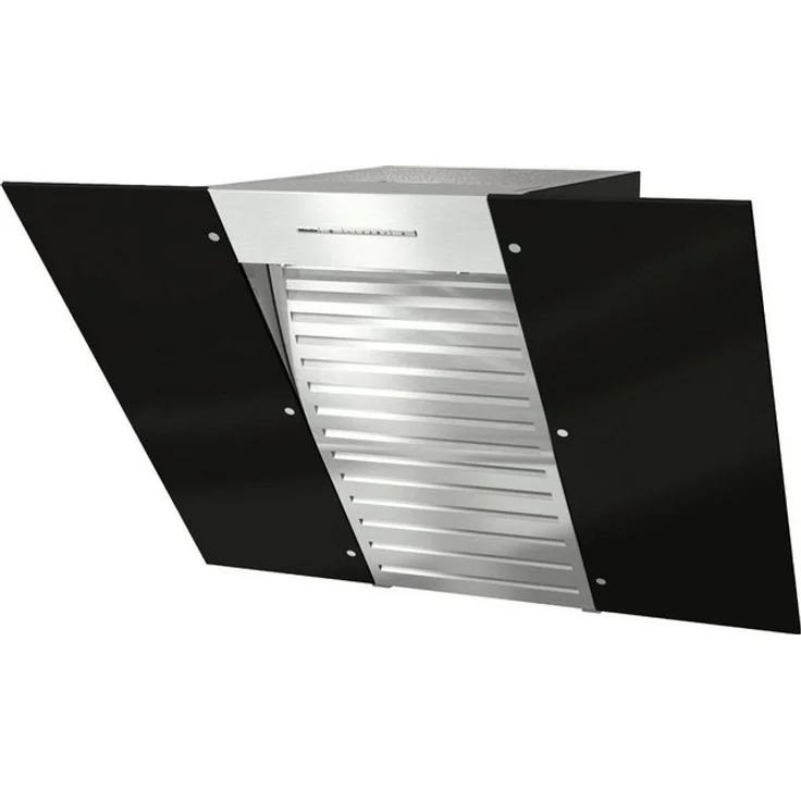 Miele DA 6086 W Black Wing, Motorhaube, Kamin abgewinkelt, Breite: 79.8 cm, Tiefe: 52.3 cm, Absaugung und Rückführung (mit zusätzlichem Rückführungsset), Obsidian Black – Bild 6
