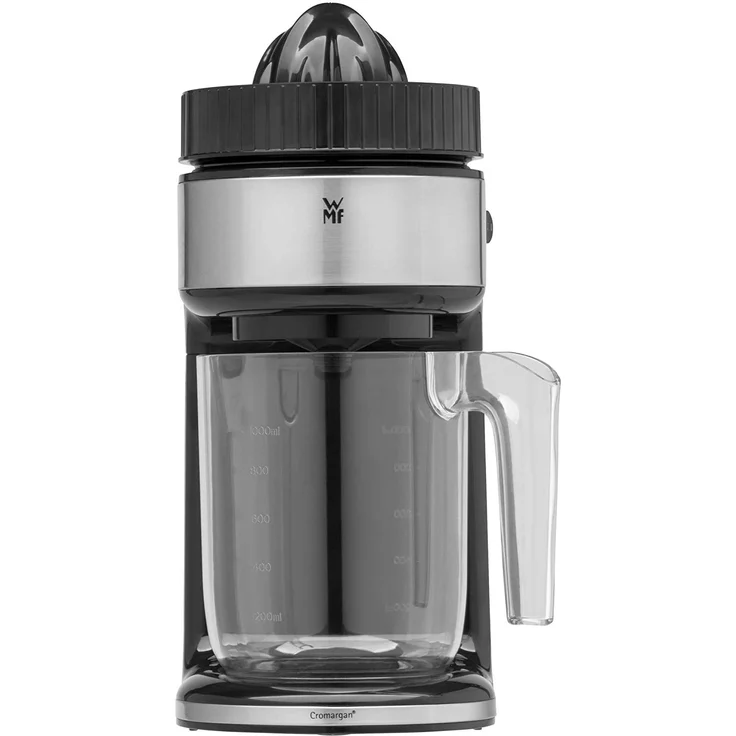 WMF Kult Pro Spiralschneider, elektrisch mit Orangenpresse, Zoodles Maker ideal für Gemüsenudeln, Gemüsespaghetti, drei Schneideinsätze und Auffangbehälter 1,25l, edelstahl matt – Bild 4