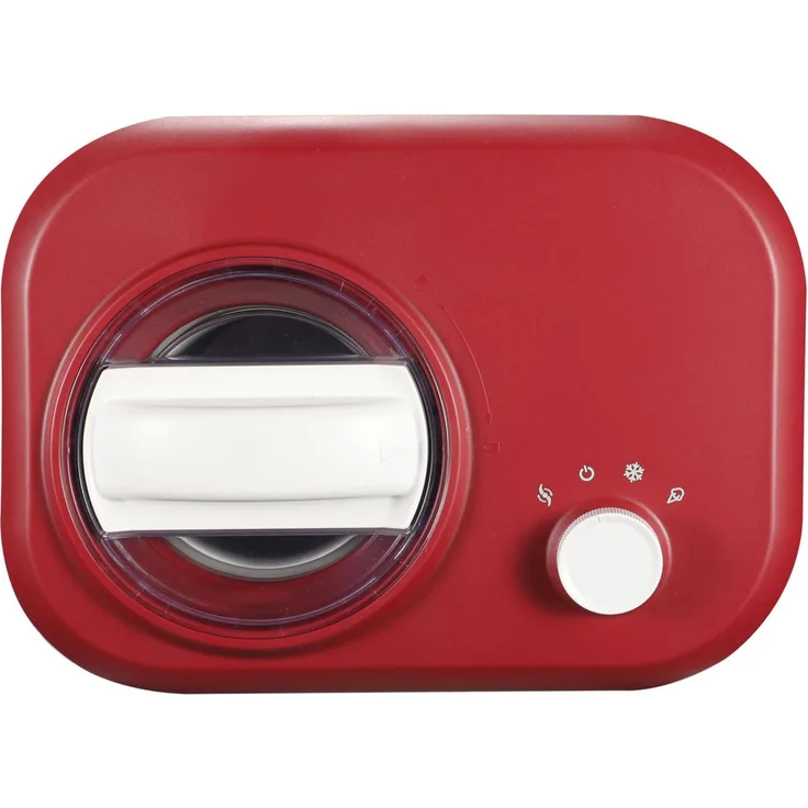 Syntrox Digitale Eismaschine Polar mit Kompressor, 100W, rot, weiß