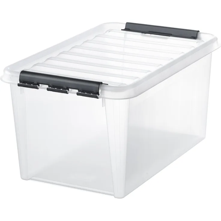 Orthex 3476070 Clipbox Smart Store Classic, 45 L Volumen, 60 x 40 x 31 cm, transparent